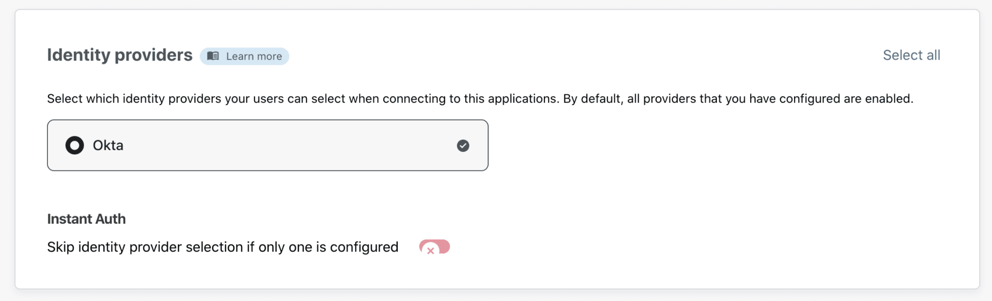 Setup SaaS IdPs