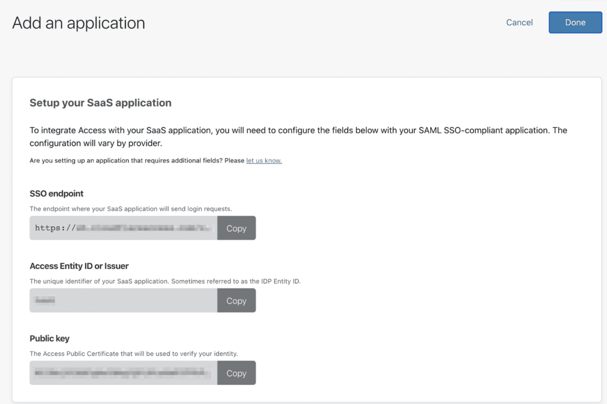 Setup SaaS IdPs