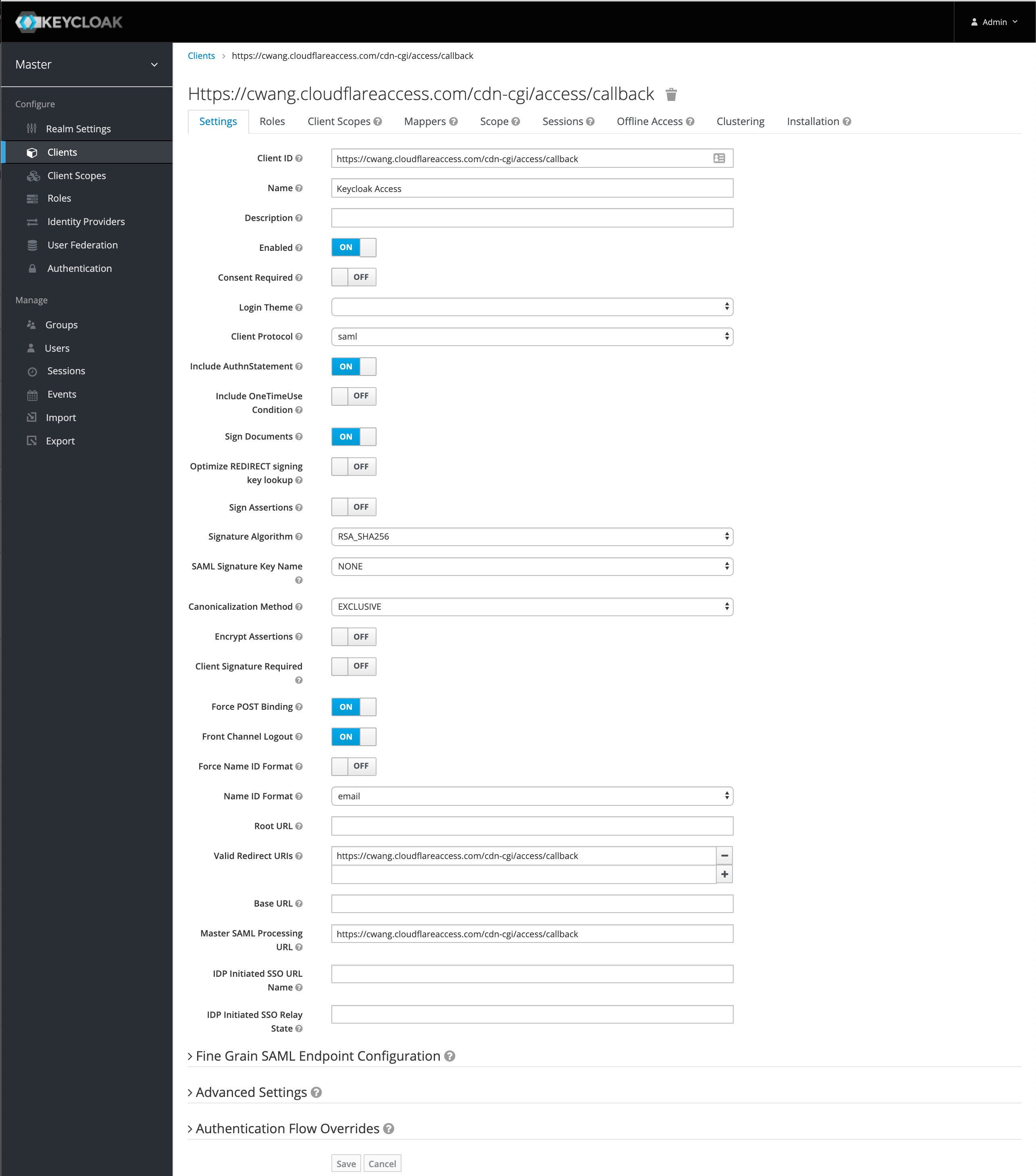 SAML Client