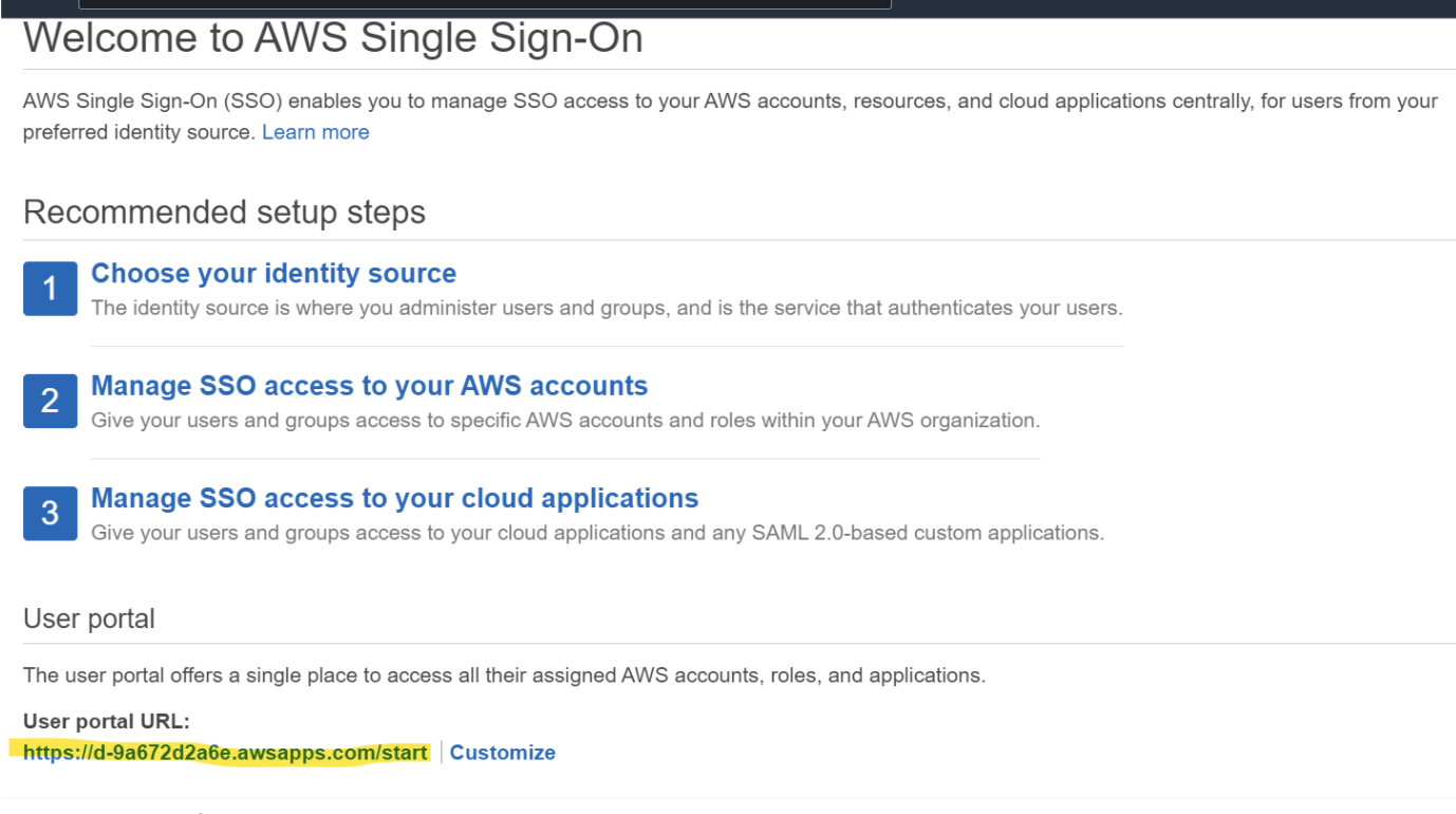 AWS portal