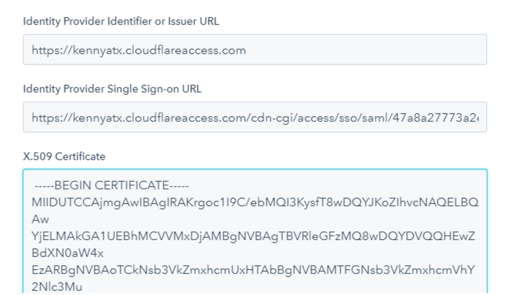 Add fields to the Zero Trust application